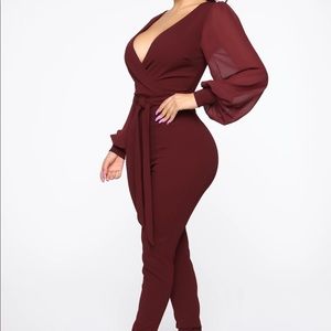 All about me balloon sleeve jumpsuit